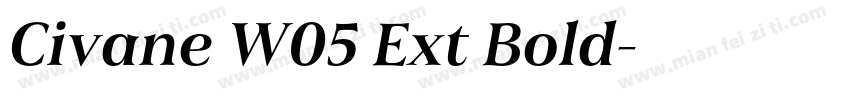 Civane W05 Ext Bold字体转换